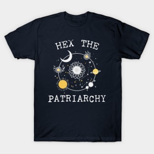 Hex The Patriarchy Femіnist Witch Funny Magical Mystical Magic moon T-Shirt